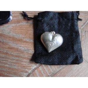 Sterling Silver Puffed Heart
